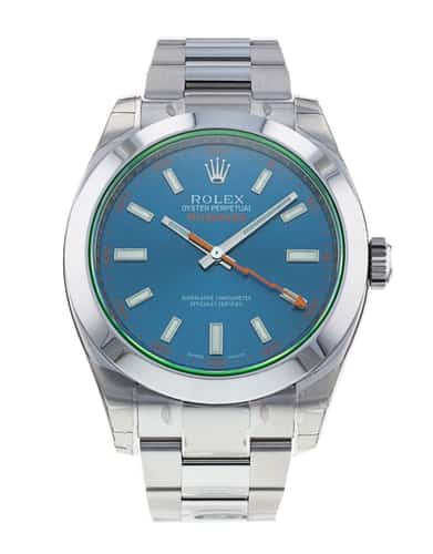 Pre Owned Rolex Milgauss 116400 GV Watch Watchfinder Co
